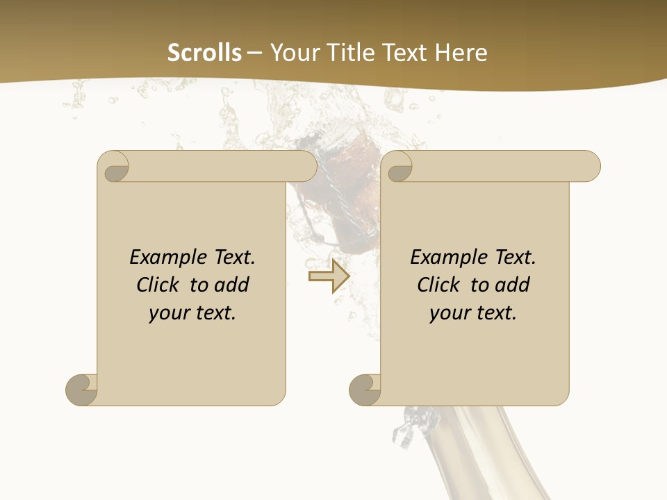 Isolated Wine White PowerPoint Template