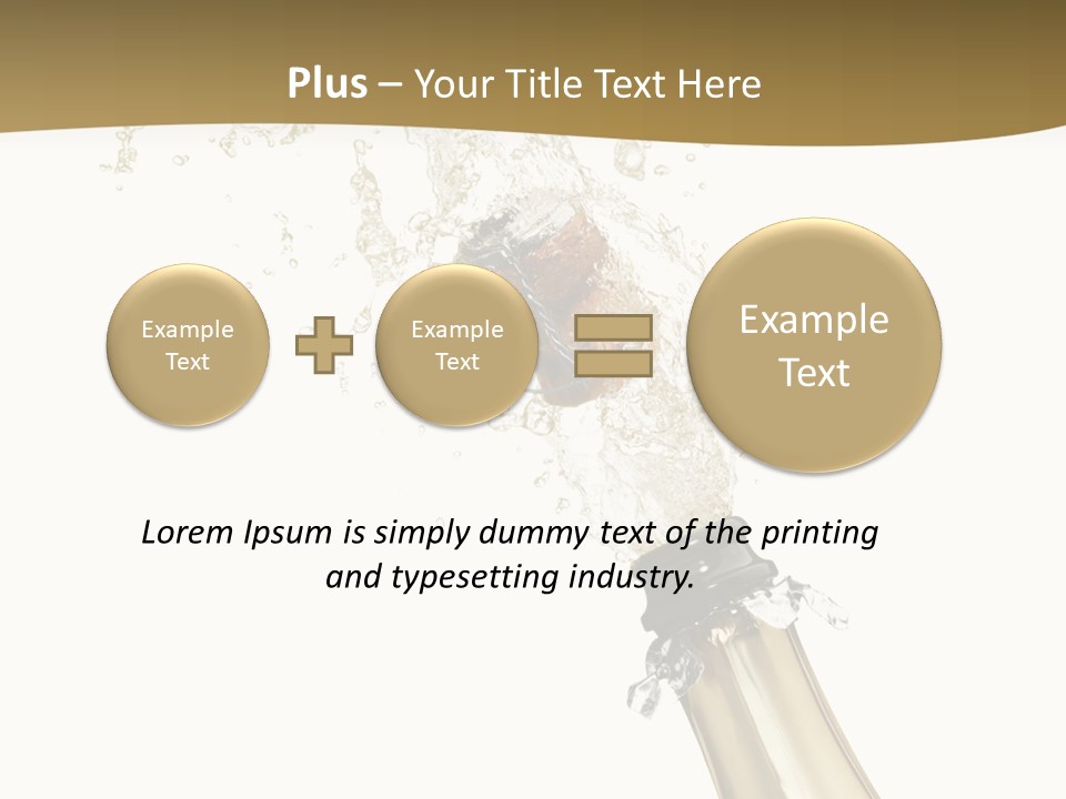 Isolated Wine White PowerPoint Template
