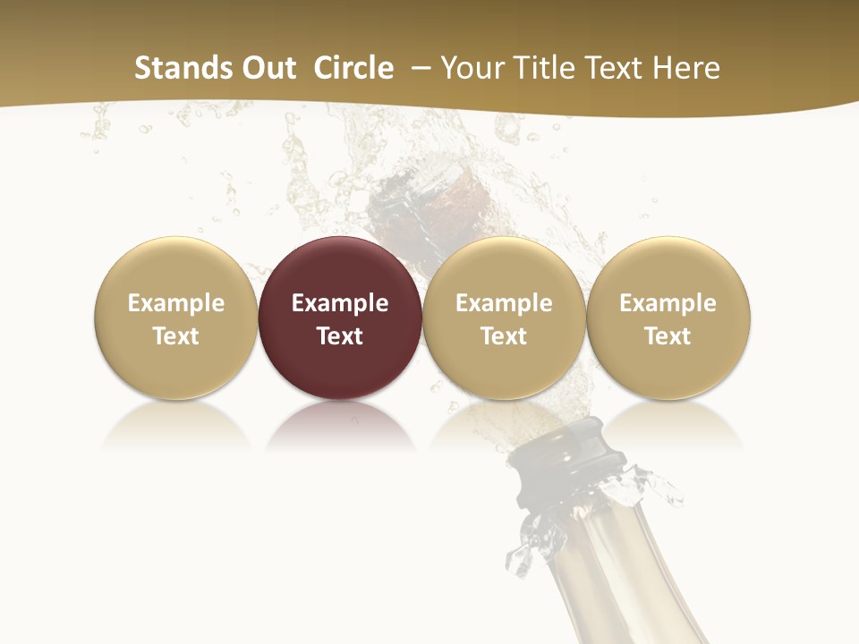 Isolated Wine White PowerPoint Template