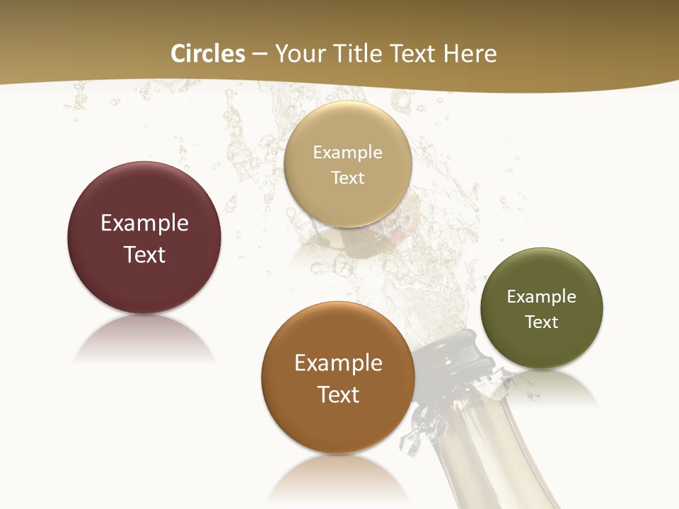 Isolated Wine White PowerPoint Template