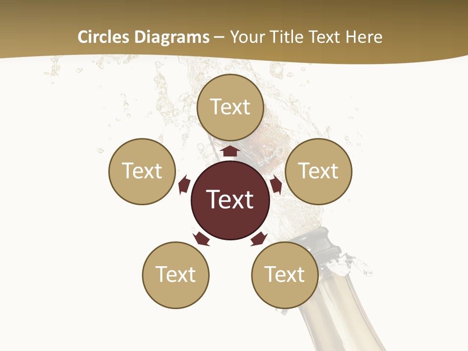 Isolated Wine White PowerPoint Template