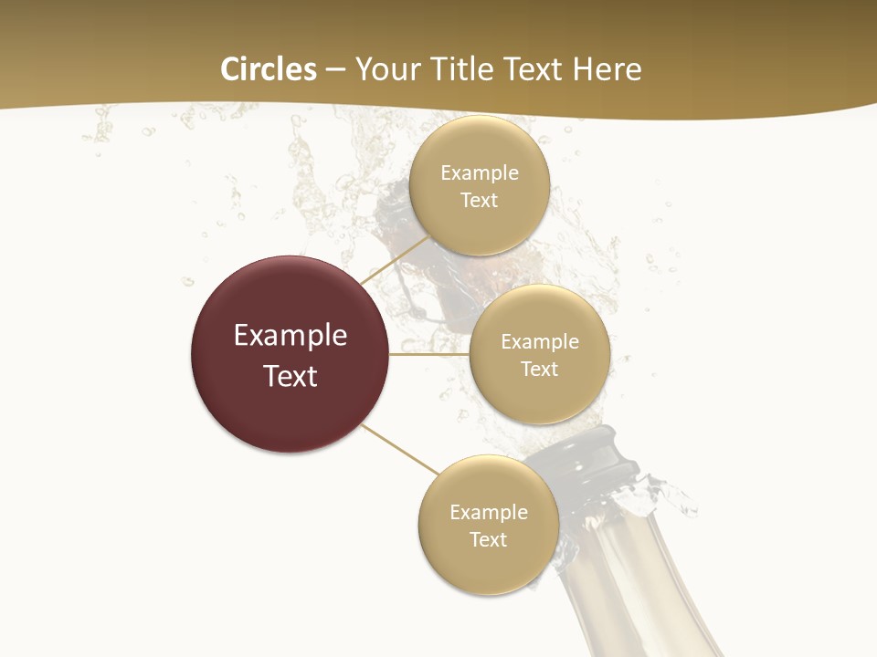 Isolated Wine White PowerPoint Template