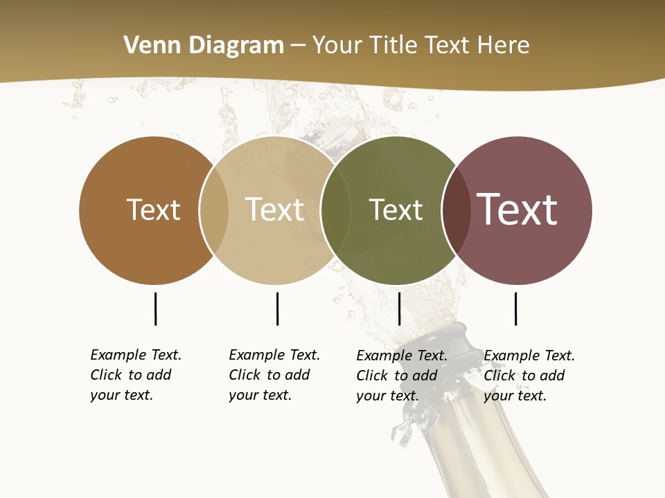 Isolated Wine White PowerPoint Template