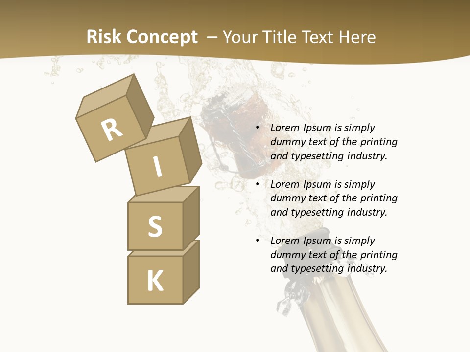 Isolated Wine White PowerPoint Template