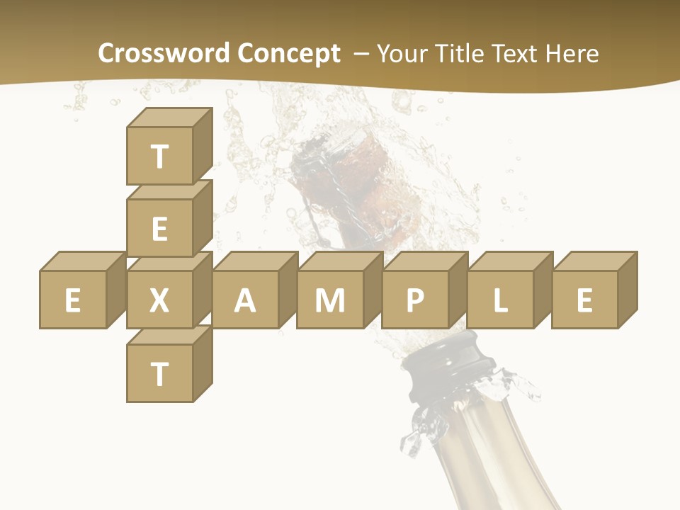 Isolated Wine White PowerPoint Template