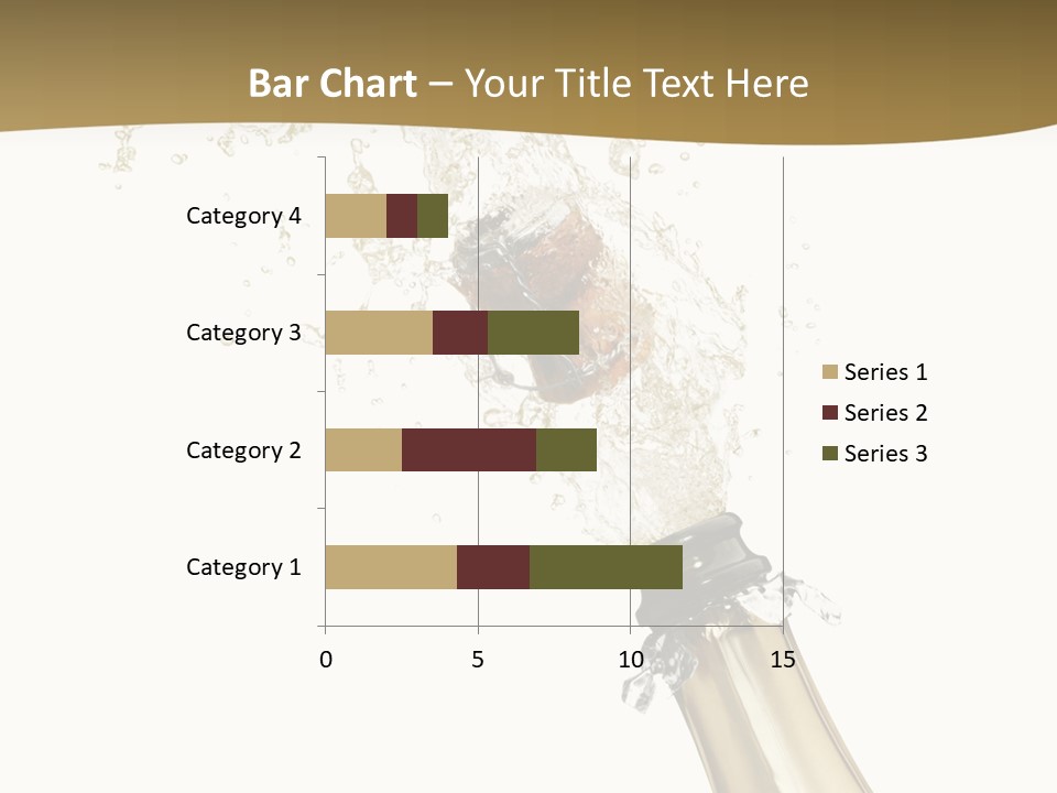 Isolated Wine White PowerPoint Template