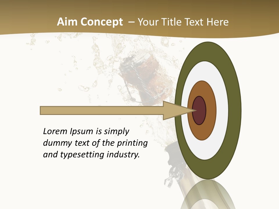 Isolated Wine White PowerPoint Template