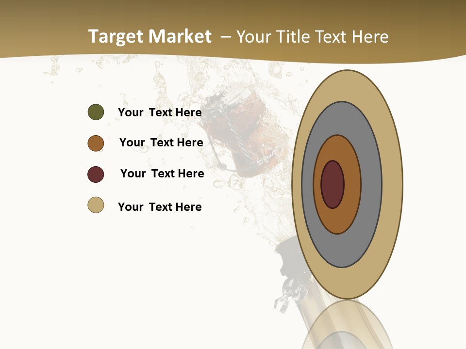 Isolated Wine White PowerPoint Template