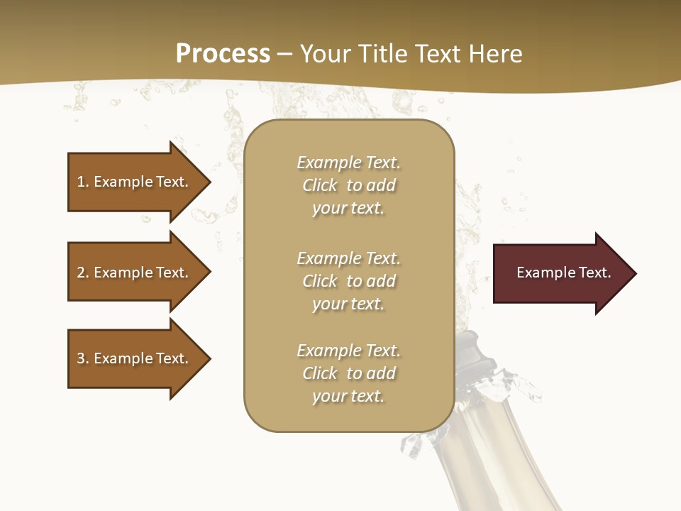 Isolated Wine White PowerPoint Template