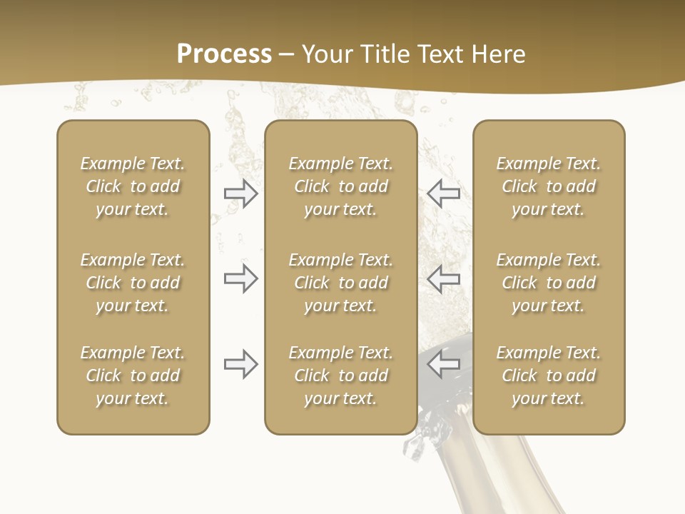 Isolated Wine White PowerPoint Template