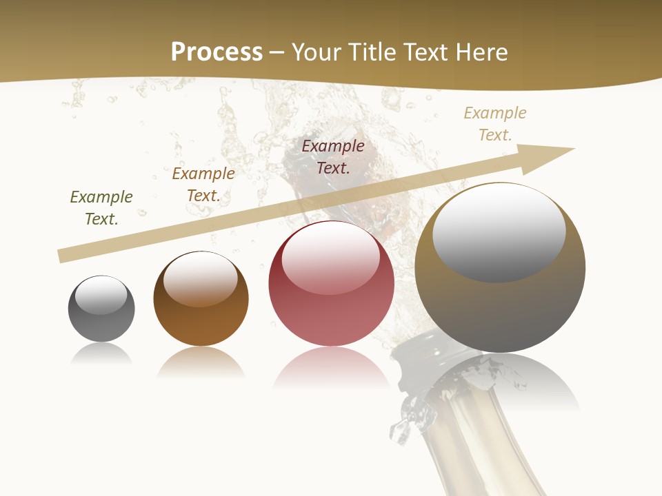 Isolated Wine White PowerPoint Template