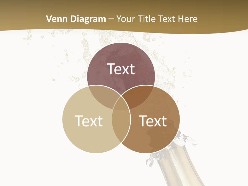 Isolated Wine White PowerPoint Template