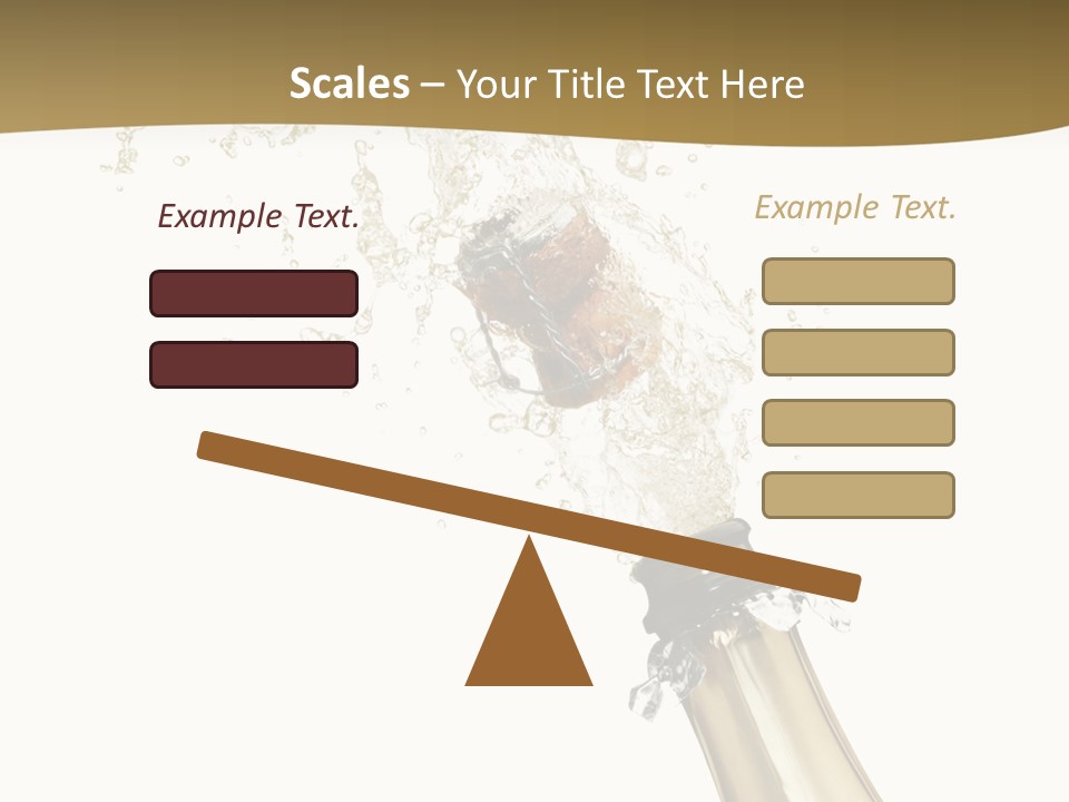 Isolated Wine White PowerPoint Template