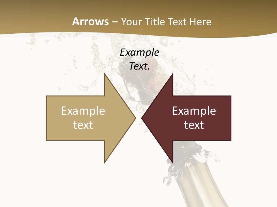 Isolated Wine White PowerPoint Template