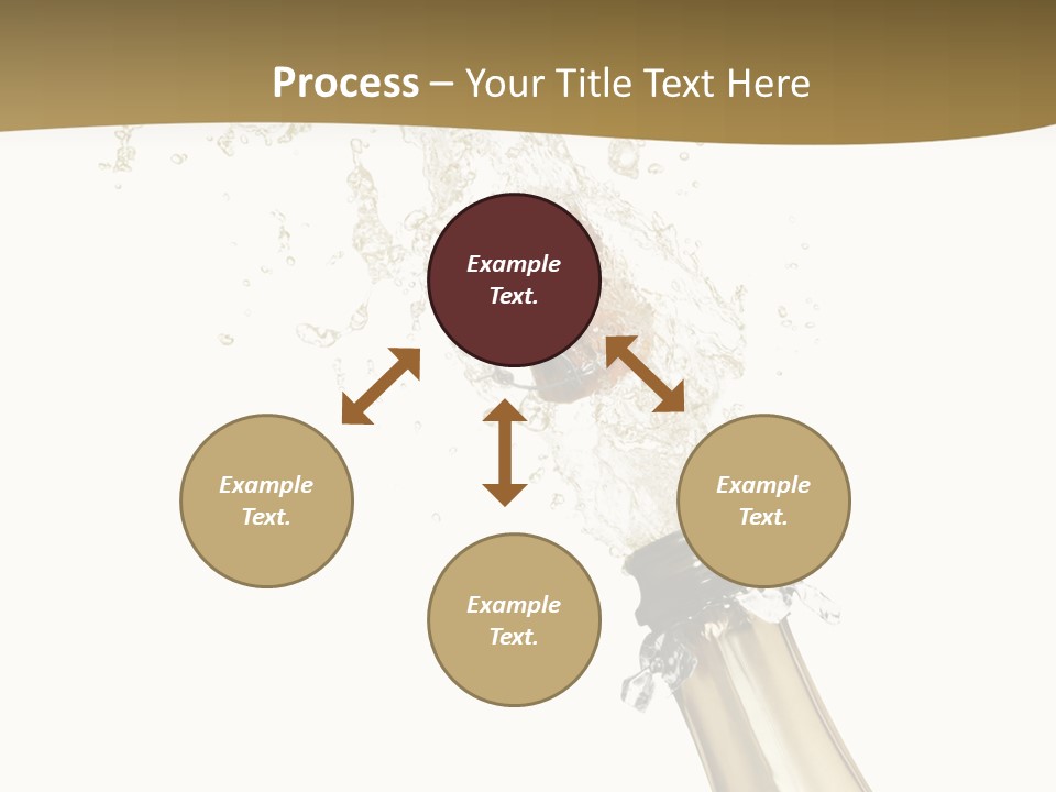Isolated Wine White PowerPoint Template