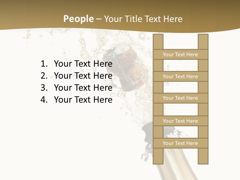 Isolated Wine White PowerPoint Template