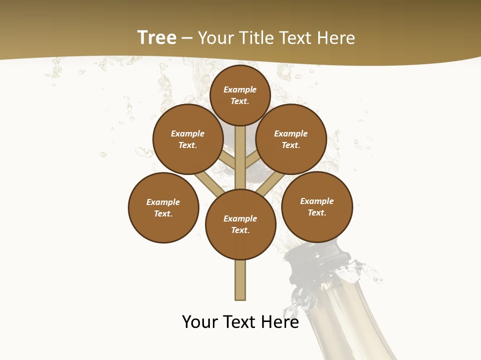 Isolated Wine White PowerPoint Template