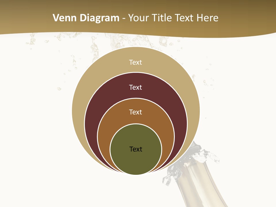 Isolated Wine White PowerPoint Template