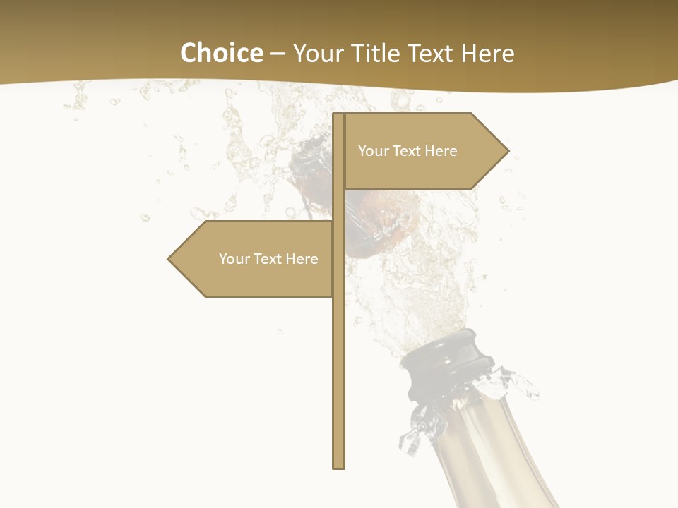 Isolated Wine White PowerPoint Template