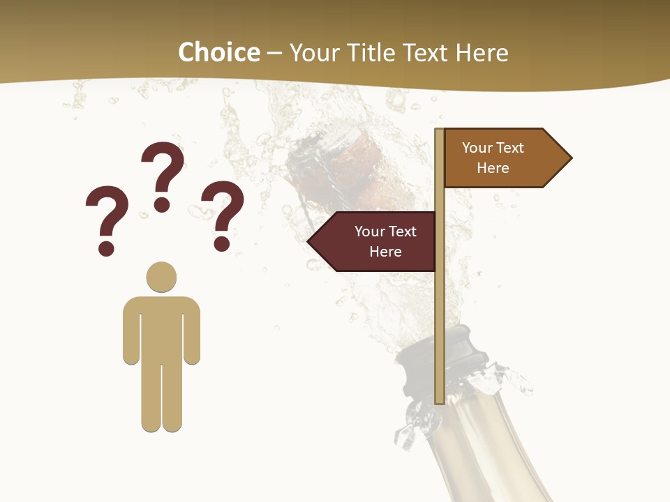 Isolated Wine White PowerPoint Template