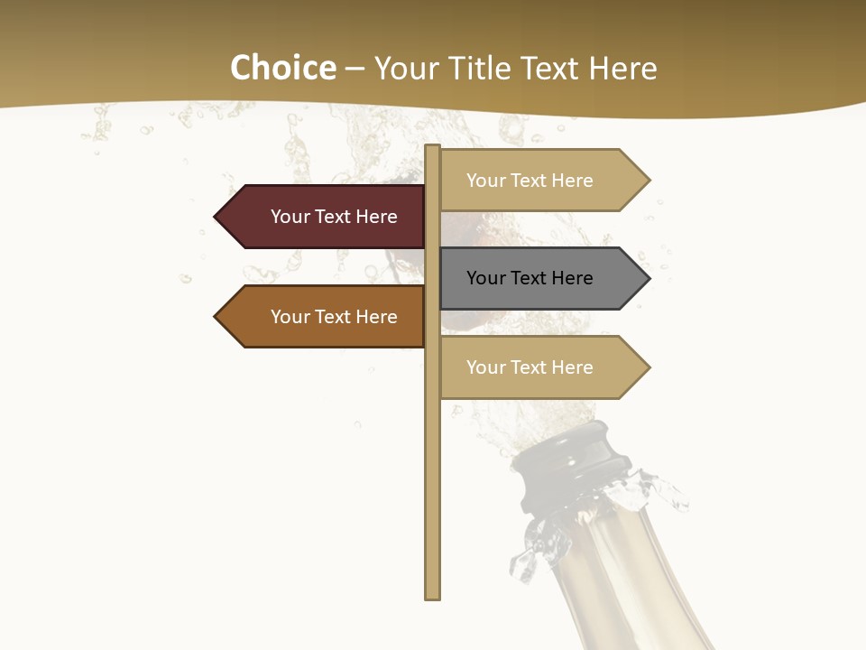 Isolated Wine White PowerPoint Template