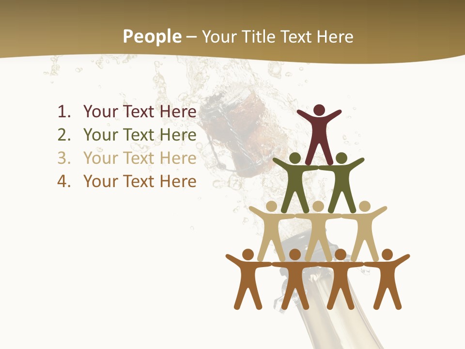 Isolated Wine White PowerPoint Template