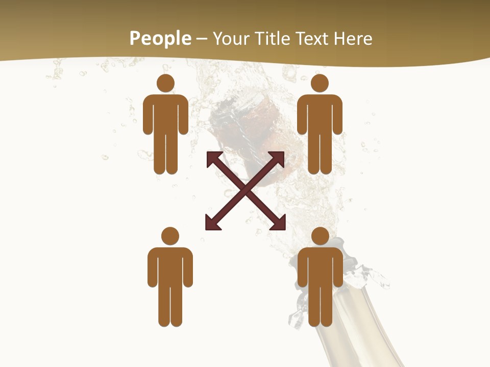 Isolated Wine White PowerPoint Template