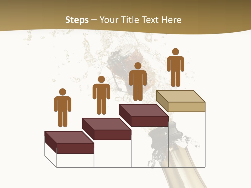 Isolated Wine White PowerPoint Template