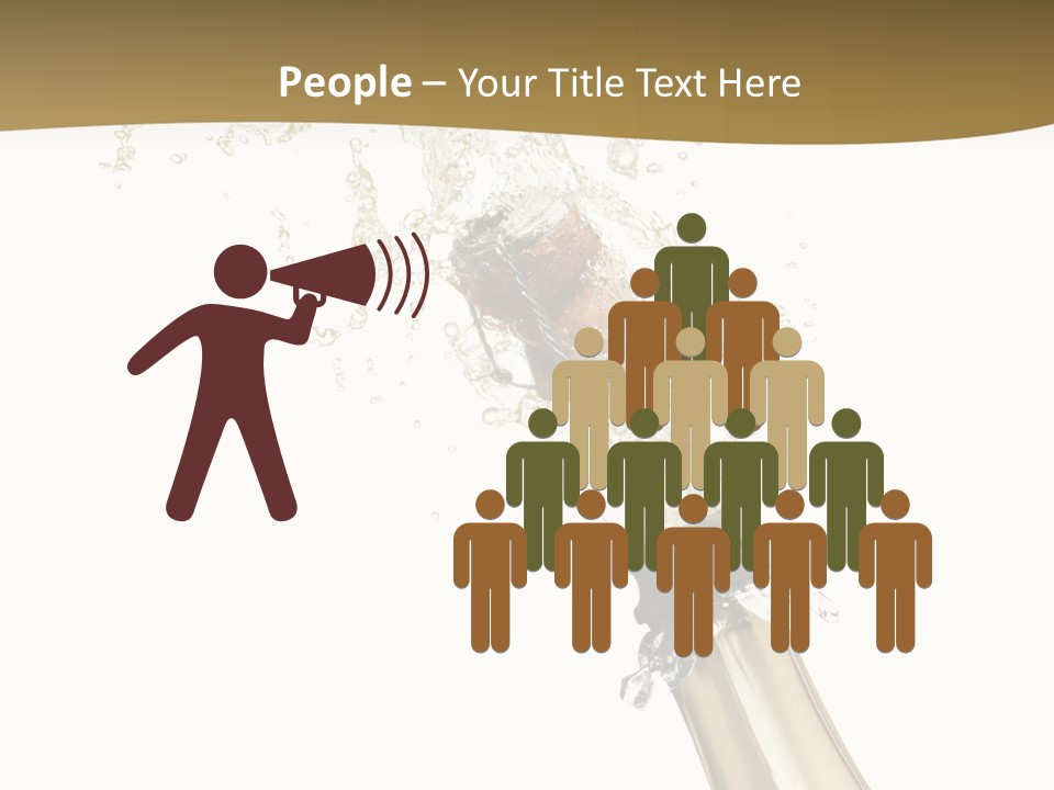 Isolated Wine White PowerPoint Template