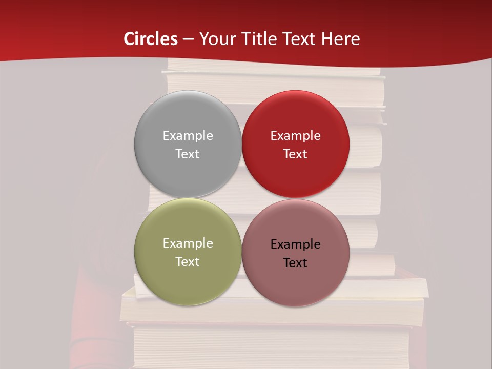 Bibliophile Hold Person PowerPoint Template