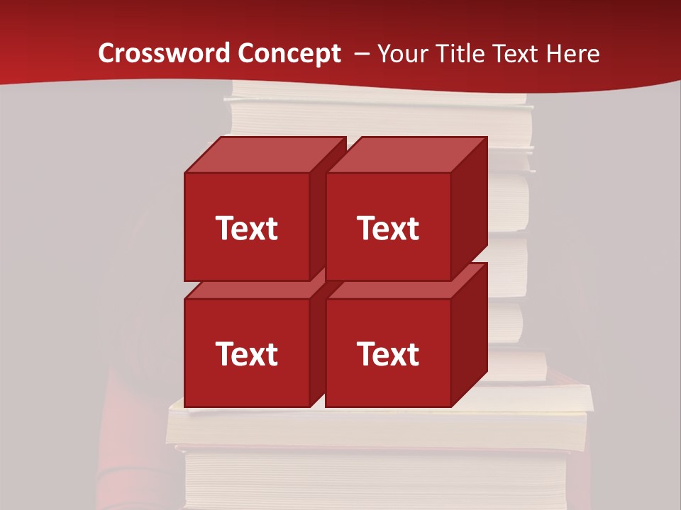 Bibliophile Hold Person PowerPoint Template