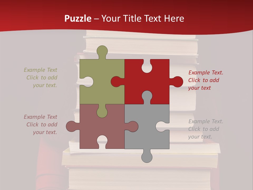 Bibliophile Hold Person PowerPoint Template