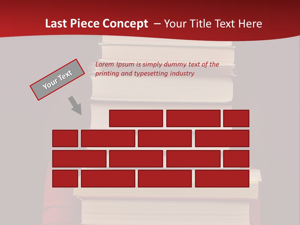 Bibliophile Hold Person PowerPoint Template