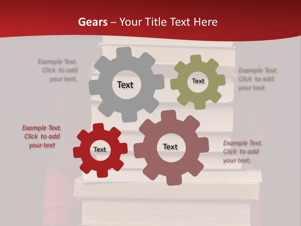 Bibliophile Hold Person PowerPoint Template