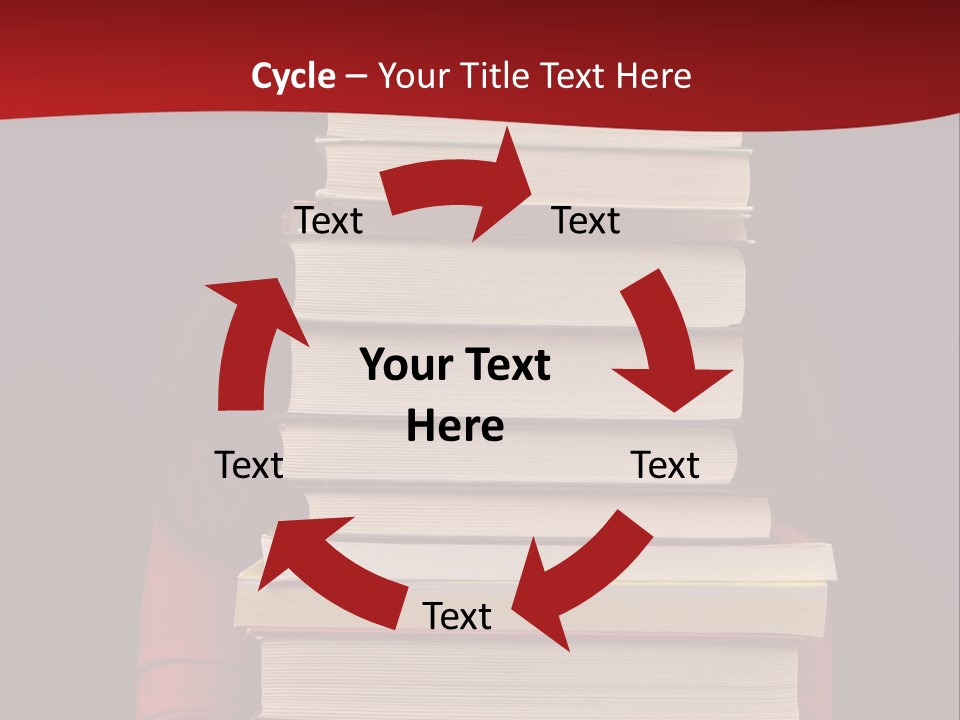 Bibliophile Hold Person PowerPoint Template