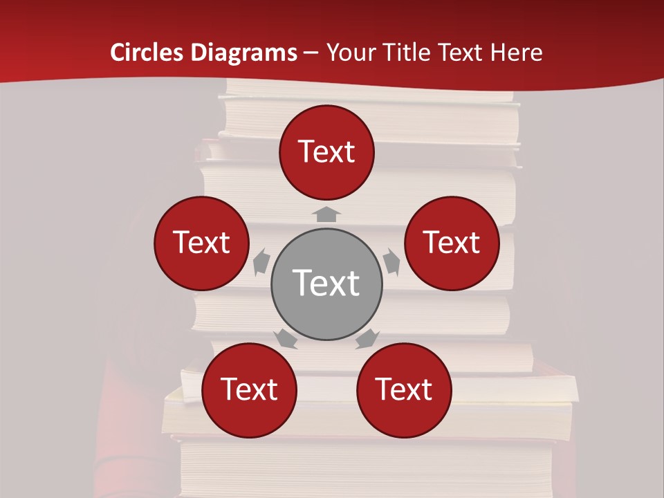 Bibliophile Hold Person PowerPoint Template