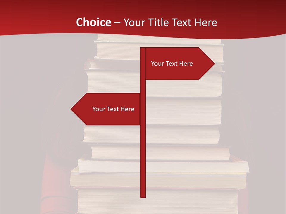 Bibliophile Hold Person PowerPoint Template