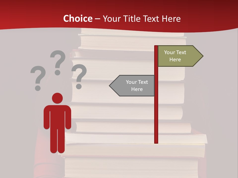 Bibliophile Hold Person PowerPoint Template