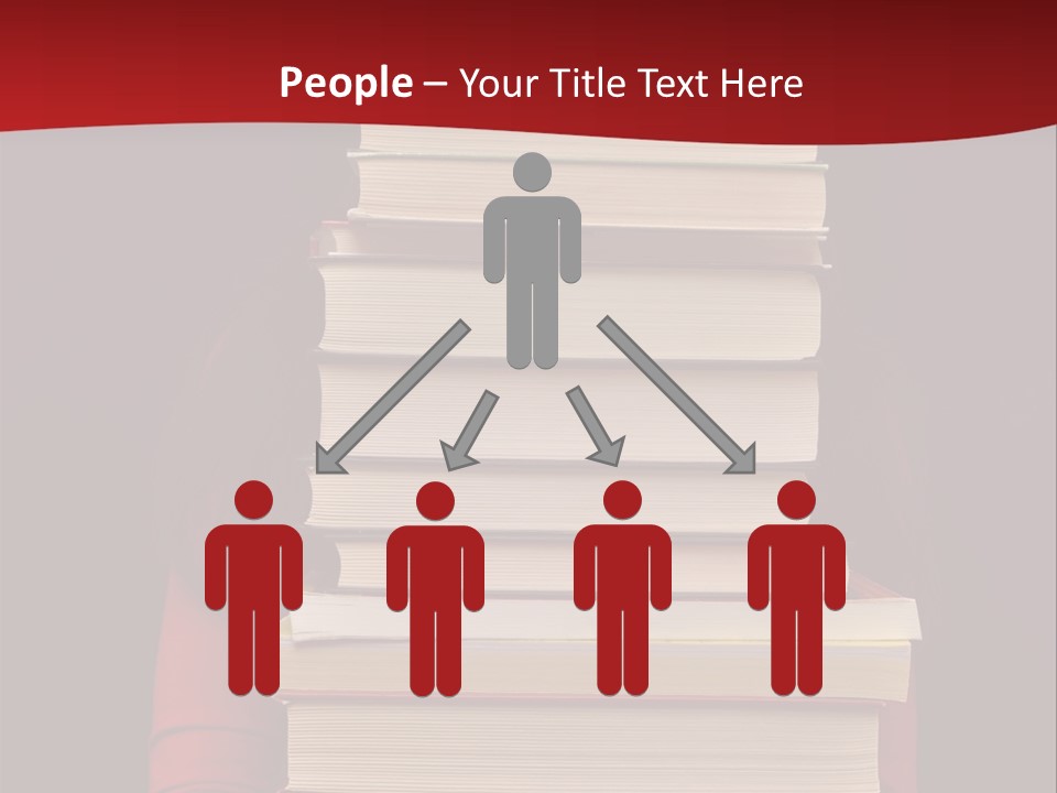 Bibliophile Hold Person PowerPoint Template