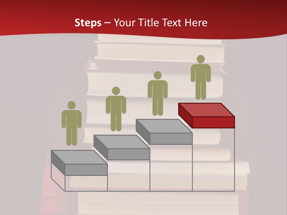 Bibliophile Hold Person PowerPoint Template