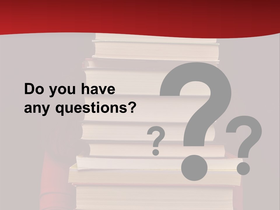 Bibliophile Hold Person PowerPoint Template