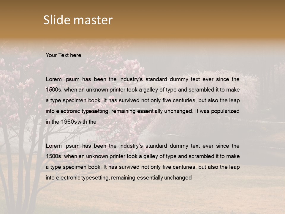 Blooming Tourism Nature PowerPoint Template