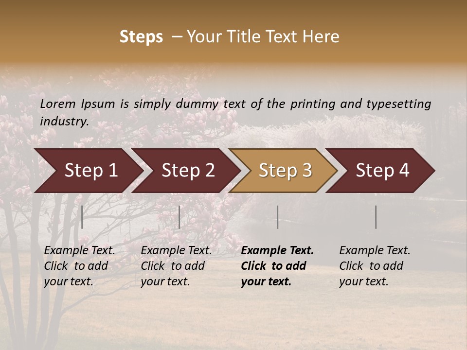 Blooming Tourism Nature PowerPoint Template