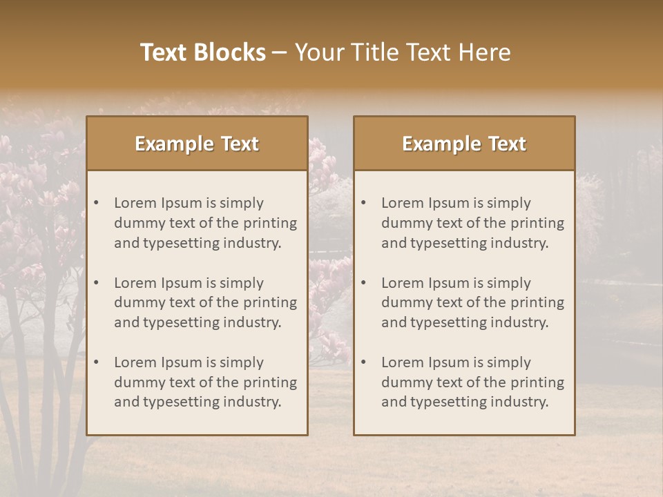 Blooming Tourism Nature PowerPoint Template