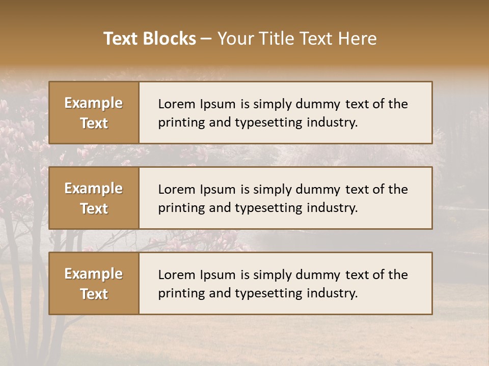 Blooming Tourism Nature PowerPoint Template