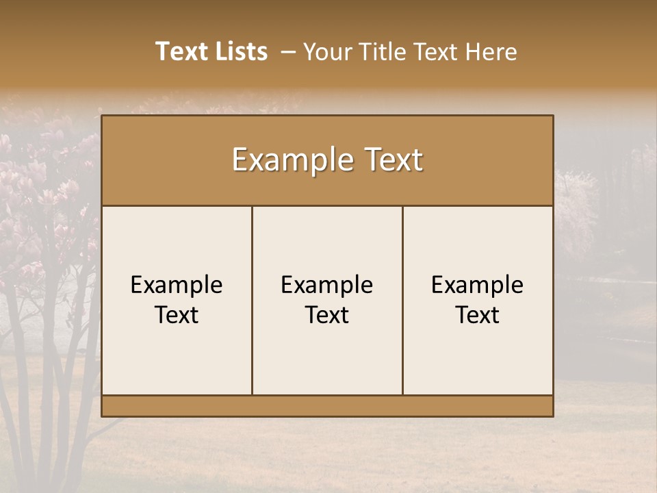 Blooming Tourism Nature PowerPoint Template