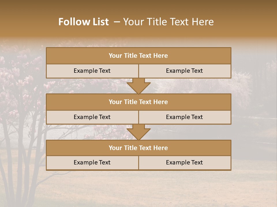 Blooming Tourism Nature PowerPoint Template