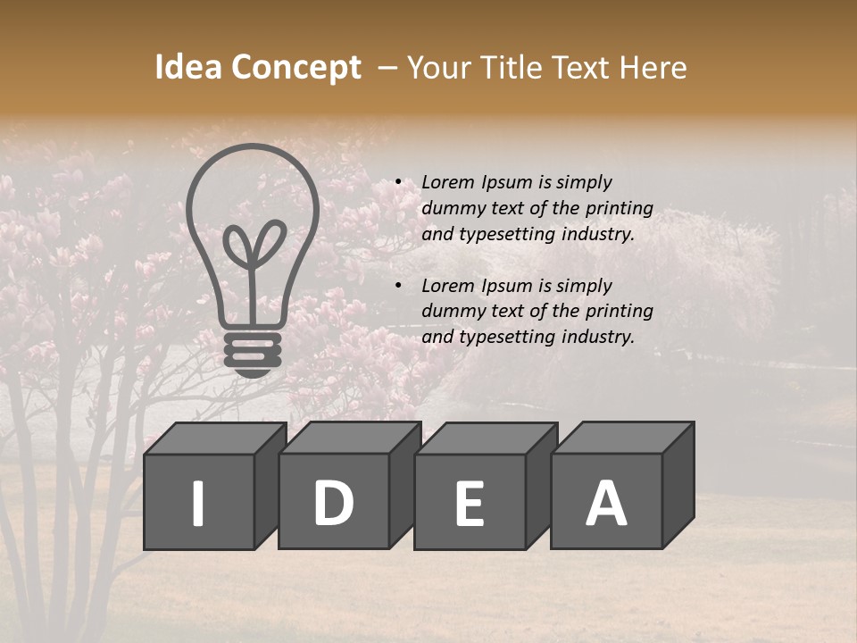 Blooming Tourism Nature PowerPoint Template