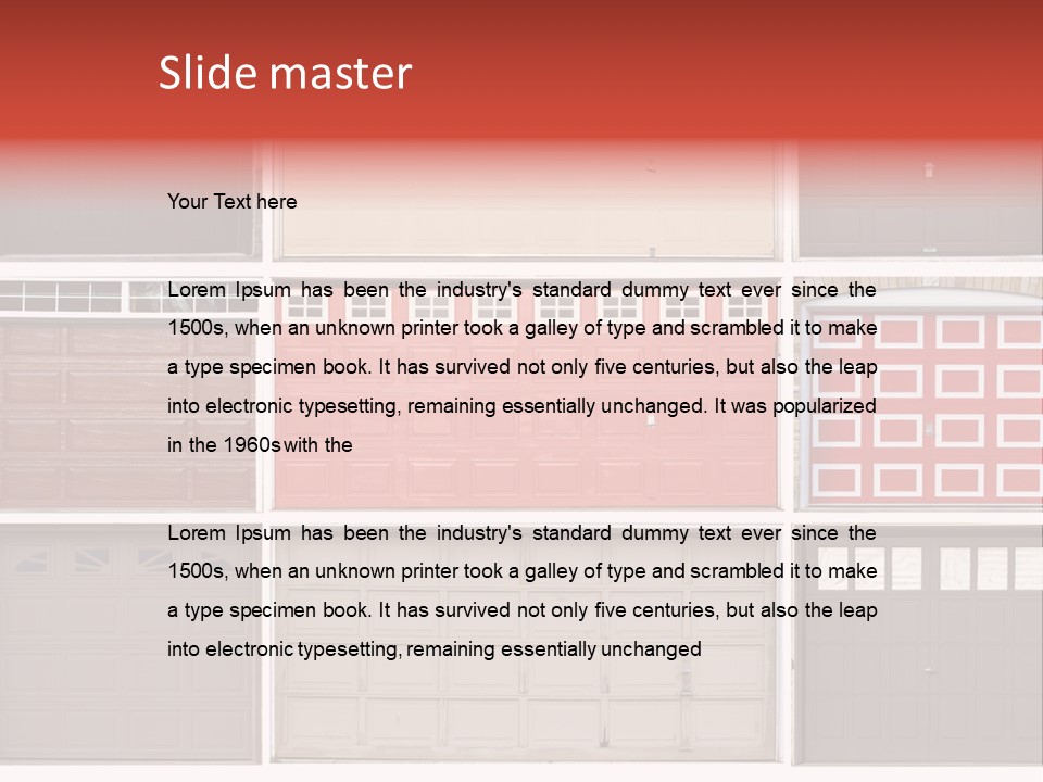 Single Window Colors PowerPoint Template