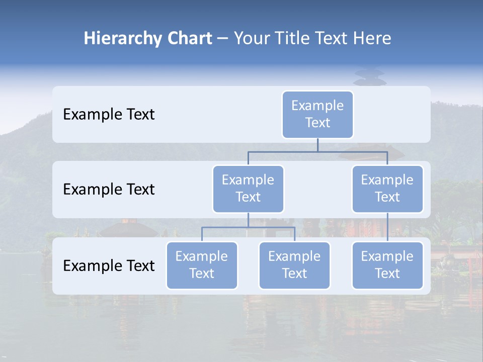 A Group Of Pagodas Sitting On Top Of A Lake PowerPoint Template